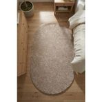 Halı Special Yuma Oval Vizon Peluş Halı Kaymaz Taban Yıkanabilir Mutfak Halısı Koridor Yolluk Yumuşak