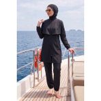 Haliç Mayo Paraşüt Tam Kapalı Tesettür Mayo 20251 Siyah - 2XL - 3XL