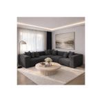 Haliloğlu Relax Soft 5 Modül Tam Köşe Takımı (Füme) Babyface 07, (3 Köşe, 2 Orta)