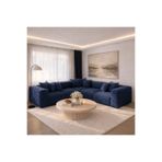 Haliloğlu Relax Soft 5 Modül Tam Köşe Takımı (Mavi) Babyface 24, (3 Köşe, 2 Orta)