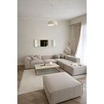 Haliloğlu Relax Soft 6 Modül Köşe Takımı (Krem) Keten 20, (2 Köşe, 2 Orta, 2 Puf)