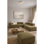 Haliloğlu Relax Soft 6 Modül Köşe Takımı (Yağ Yeşili) Keten 68, (2 Köşe, 2 Orta, 2 Puf)