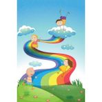 Halımax Cino 88 Gökkuşağı Rainbow Renkli Çocuk Odası Oyun Halısı - 100 x 150 cm