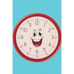 Halımax Cino 88 Mavi Kırmızı Saat Çocuk Odası Öğretici Oyun Halısı - 80 x 150 cm - Mavi - Kırmızı