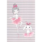 Halımax Cino 88 Pembe Krem Balerin Kız Çocuk Odası Oyun Halısı - 160 x 230 cm - Krem - Pudra