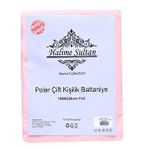 Halime Sultan Polar Çift Kişilik Battaniye Pudra