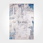 Halinet Addison Modern Gri Polyester Dikdörtgen Modern Desenli Pamuk Makinada Yıkanabilir Hav Toz Vermez Leke Tutmayan Kaymaz Taban Dijital Makine Baskı Salon Yolluk Mutfak Halı