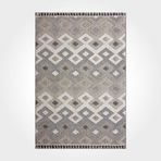 Halinet Aleah Gri Geometrik Etnik Modern Desenli Hav Vermeyen Leke Tutmayan Kolay Temizlenen Yumuşak Makine Salon Yolluk Mutfak Halı