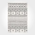 Halinet Alison Geometrik Beyaz Polyester Kare Modern Desenli Pamuk Makinada Yıkanabilir Hav Toz Vermez Leke Tutmayan Kaymaz Taban Dijital Makine Baskı Salon Yolluk Mutfak Halı