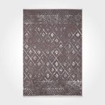 Halinet Amara Geometrik Kahverengi Polyester Dikdörtgen Modern Desenli Pamuk Makinada Yıkanabilir Hav Toz Vermez Leke Tutmayan Kaymaz Taban Dijital Makine Baskı Salon Yolluk Mutfak Halı