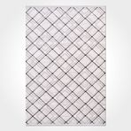 Halinet Aspen Gri Geometrik Etnik Modern Desenli Pamuk Hav Vermeyen Leke Tutmayan Kolay Temizlenen Yumuşak Makine Salon Yolluk Mutfak Halı
