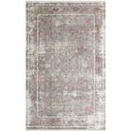 Halinet Athos Çerçeveli Gri Bambu Dikdörtgen Modern Desenli Akrilik Hav Vermeyen Leke Tutmayan Kolay Temizlenen Yumuşak Makine Salon Yolluk Mutfak Halı