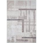 Halinet Belzyce Krem Modern Etnik Desenli Pamuk Makinada Yıkanabilir Hav Toz Vermez Leke Tutmayan Kaymaz Taban Dijital Makine Baskı Salon Yolluk Mutfak Halı