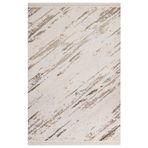 Halinet Catchfly Modern Bej Akrilik Dikdörtgen Modern Desenli Akrilik Hav Vermeyen Leke Tutmayan Kolay Temizlenen Yumuşak Makine Salon Yolluk Mutfak Halı