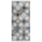 Halinet Childers Geometrik Gri Akrilik Dikdörtgen Modern Desenli Akrilik Hav Vermeyen Leke Tutmayan Kolay Temizlenen Yumuşak Makine Salon Yolluk Mutfak Halı