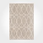 Halinet Ellis Geometrik Krem Polyester Dikdörtgen Modern Desenli Pamuk Makinada Yıkanabilir Hav Toz Vermez Leke Tutmayan Kaymaz Taban Dijital Makine Baskı Salon Yolluk Mutfak Halı