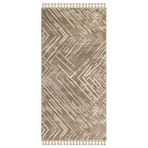 Halinet Indiana Çizgili Siyah Polyester Kare Modern Desenli Akrilik Hav Vermeyen Leke Tutmayan Kolay Temizlenen Yumuşak Makine Salon Yolluk Mutfak Halı