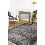 Halinet Meleuz Antrasit Modern Etnik Desenli Makinada Yıkanabilir Hav Toz Vermez Leke Tutmayan Kaymaz Taban Dijital Makine Baskı Salon Yolluk Mutfak Halı