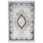 Halinet Nannup Modern Gri Akrilik Dikdörtgen Modern Desenli Akrilik Hav Vermeyen Leke Tutmayan Kolay Temizlenen Yumuşak Makine Salon Yolluk Mutfak Halı