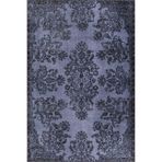 Halinet Preston Klasik Mavi Polyester Dikdörtgen Modern Desenli Pamuk Makinada Yıkanabilir Hav Toz Vermez Leke Tutmayan Kaymaz Taban Dijital Makine Baskı Salon Yolluk Mutfak Halı