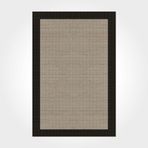 Halinet Sienna Çerçeveli Siyah Polyester Kare Modern Desenli Pamuk Makinada Yıkanabilir Hav Toz Vermez Leke Tutmayan Kaymaz Taban Dijital Makine Baskı Salon Yolluk Mutfak Halı