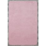 Halinet Waymon Düz Pembe Polyester Kare Modern Desenli Akrilik Hav Vermeyen Leke Tutmayan Kolay Temizlenen Yumuşak Makine Salon Yolluk Mutfak Halı