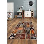 Halise Home Kaymaz Tabanlı Yıkanabilir Baskılı Mutfak Halısı