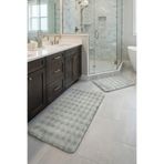 Halispecial Yuma 2’li Peluş Bubble Banyo Paspas Seti 60x100+50x60 cm Kaymaz Taban, umuşak,Yıkanabilir
