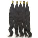 HalitCan HairKing %100 Doğal Gerçek Insan Saçı Ham Saç (100 gr) Mikro Kaynak, Boncuk Kaynak, Postiş Veya Çıt Çıt