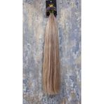 HalitCan HairKing 55 Cm Birinci Kalite Yüzde Yüz Gerçek İnsan Saçı 200 Adet 120Gr. 10.1 Açık Sarı Küllü Mikro Kaynak