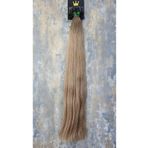HalitCan HairKing 55 Cm Gerçek İnsan Saçı 200 Adet 120Gr. (10.1 Açık Sarı Küllü) Ombreli (8.01 Koyu Küllü) MikroKaynak