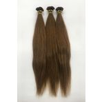 HalitCan HairKing Birinci Sınıf Yüzde Yüz Gerçek Insan Saçı (açık Kestane 5/4 Saç Rengi)50 Cm (200 Adet)mikro Kaynak