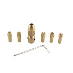 HALJIA 2,35 mm şaft küçük elektrikli matkap sıkma pensi Micro Twist Matkap aynası seti dahil 0,5 mm/1 mm/1,5 mm/2,5 mm/3,0 Micro Twist Hand-hızlı hareket matkap aynası ahşap silindirik elektrikli matkap Bit sıkma pensi
