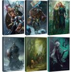 Halk Kitabevi Altılı Fantastik Defter Seti - Elven Love - Viking - Alliance - Dwarf Warrior - Hobbit - The Witch