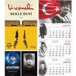 Halk Kitabevi Bekle Beni ve Yüzyılların Lideri Atatürk - Komutan Ajanda - Ayyıldız Duvar Takvimi