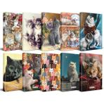 Halk Kitabevi Kedi Temalı Süresiz Planlama Defter 13,5 x 21 cm 10'lu