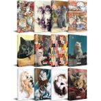 Halk Kitabevi Kedi Temalı Süresiz Planlama Defter Seti 13,5 x 21 cm 12'li
