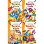 Halk Kitabevi Renkli Hayatlar Boyama Kitabı 3 - 5 Yaş Komisyon Yazarlı Eğlenceli Kitap