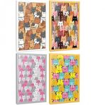 Halk Kitabevi Set 1 Kedi Temalı 4 Defter