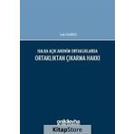 Halka Açık Anonim Ortaklıklarda Ortaklıktan Çıkarma Hakkı - Seda Palanduz