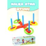 Halka Atma Oyunu Zeka Geliştirici Duyusal Halka Atma Zihin Eğitici Çocuk Oyuncak Quoits 4075 - Kırmızı