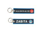 Halka Hizmetin Adil Yüzü Zabıta Çift Taraflı Anahtarlık 3D, (12 Cm X 3 Cm)