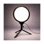 Halka Işık 8.4 Inç (21.5cm) 180CM Kablolu Stüdyo Işığı Ürün ve Görsel Fotoğraflama Işığı Fotoğraf Makinesi Kamera Youtuber Twich Ring Light Yayıncı Işığı (HP260 8.4inç Siyah) - Ahşap
