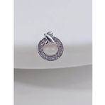 Halka X Artı Model Kıkırdak Piercing Tragus Helix Silver Gümüş Renk ve Altın Kaplama Gold Küpe (Gümüş)