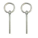 Halkalı Civata 2 Adet Galvaniz Kaplama Askı, Kapı, Kepenk Bağlantı Elemanı (M8x110)