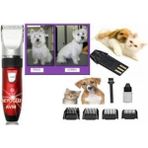 Hall Breathe Kedi ve Köpekler Profesyonel Tıraş Makinesi Kırmızı li Hayvan Bakım Cihazı - Seçenek 1