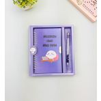 Halledicem Ama Hangi Birini Mavi Tasarımlı Kilitli Defter ve Kalem Seti