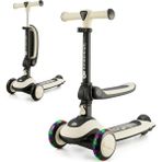Halley 2'si 1 Arada Scooter ve Denge Bisikleti, 1 Yaş+, 50 Kg'a Kadar Taşıma - Beyaz