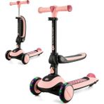 Halley 2'si 1 Arada Scooter ve Denge Bisikleti, 1 Yaş+, 50 Kg'a Kadar Taşıma - Pembe
