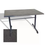 Halley Mutfak Masası 80X120 Esb (Werzalit, Wermodin Ve Allzalit Tabla) - Grey Marble